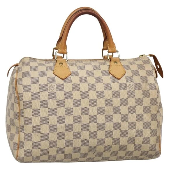 LOUIS VUITTON Damier Azur Speedy 30 Hand Bag N41533 LV Auth 133364 - Picture 1 of 16